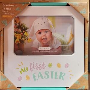 kate & milo My First Easter White Picture Frame